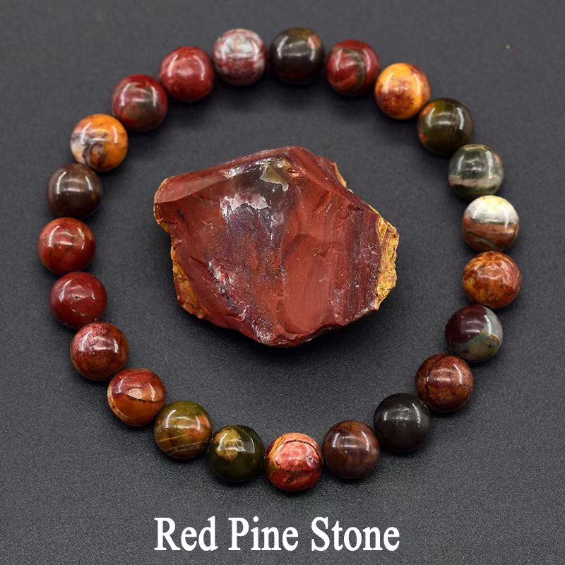 Amethyst Tiger Eye Elastic Rose Stone Agate Bracelets