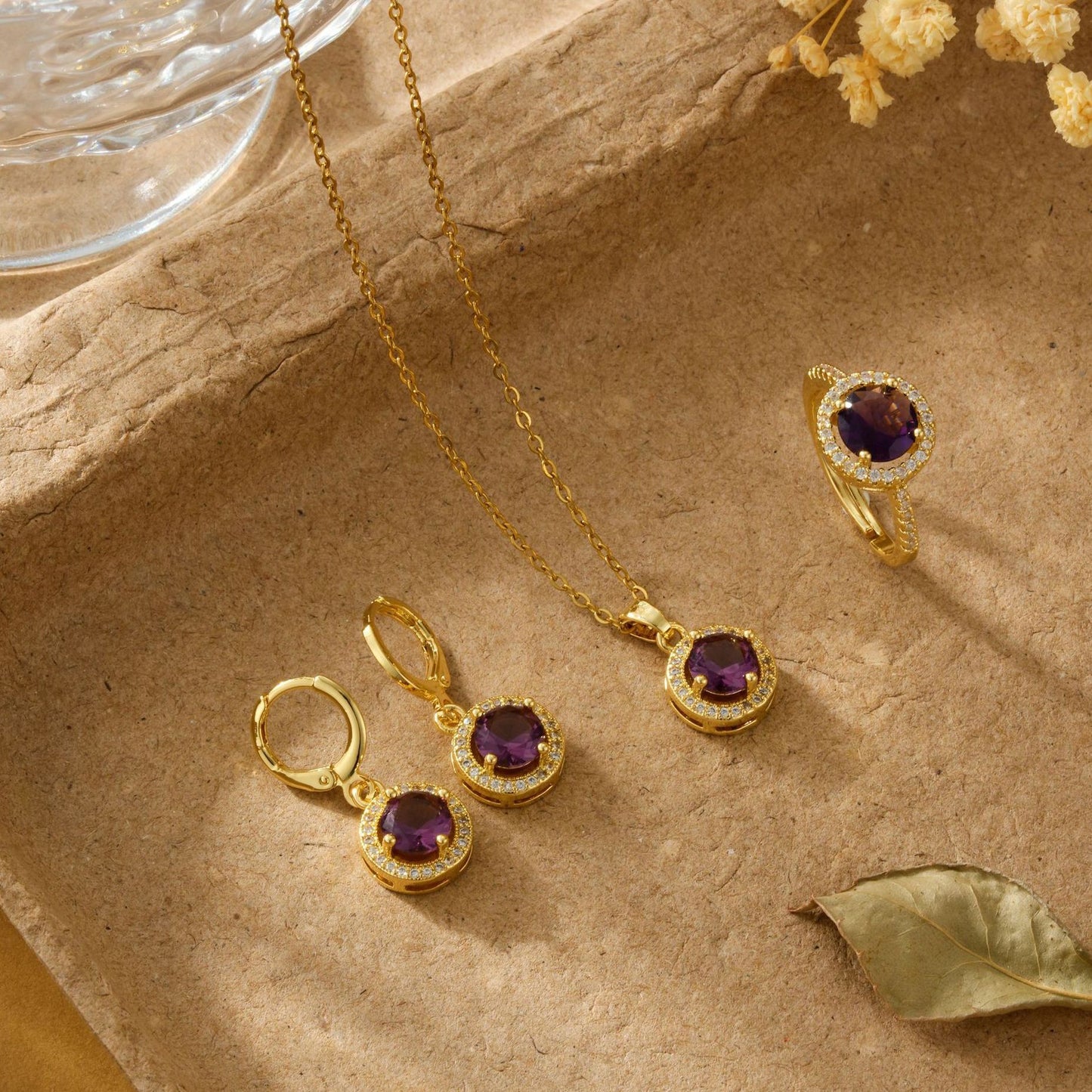 Luxury High-grade Three-piece Ear Clip Expensive To Give Mom Mother's Necklaces