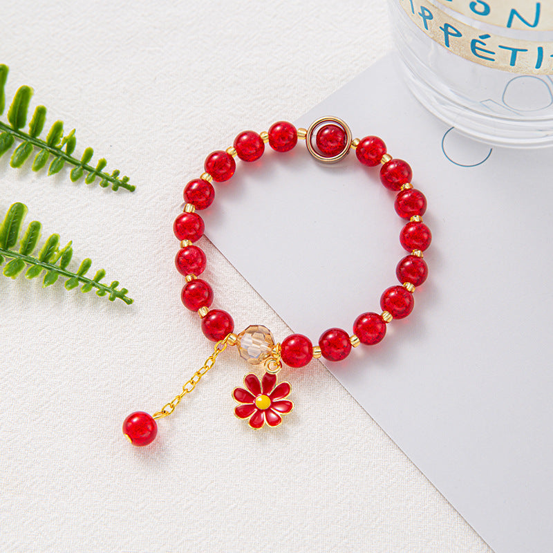 Fresh Hot Flower Crystal Daisy Sweet Bracelets