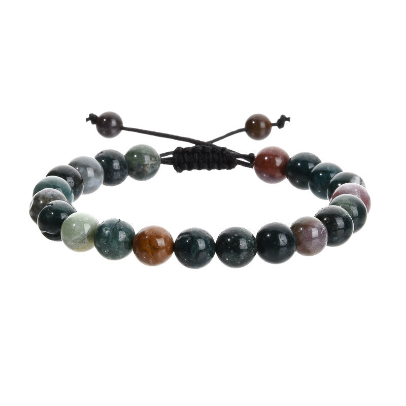 Ornament Hand-woven Amethyst Woven Geometric Agate Bracelets