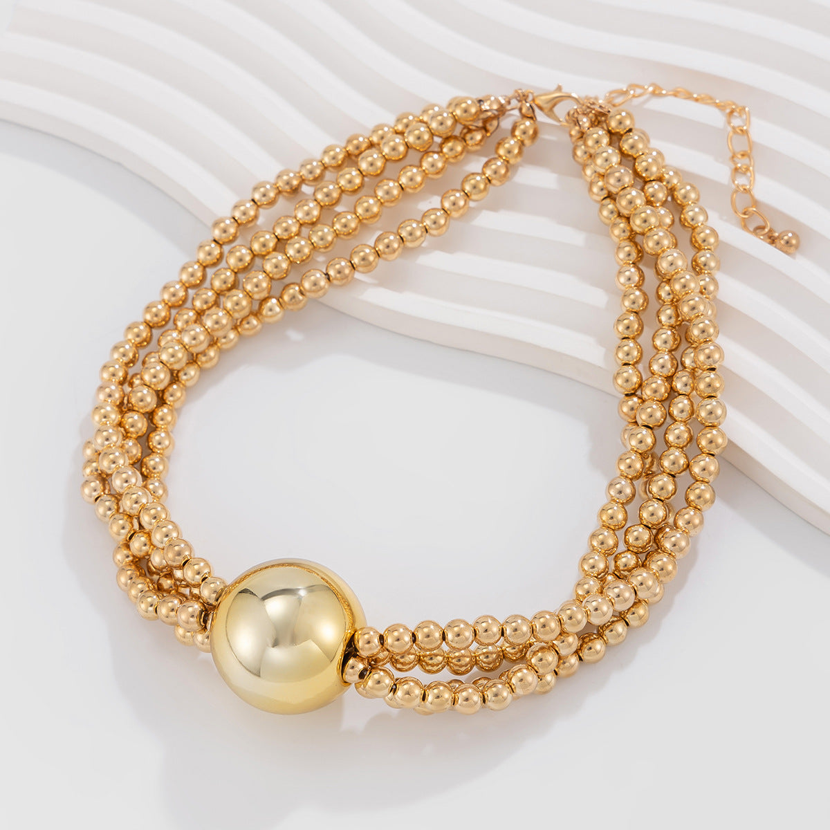 Women's Ornament Exaggerated Ball Clavicle Hip Hop Necklaces