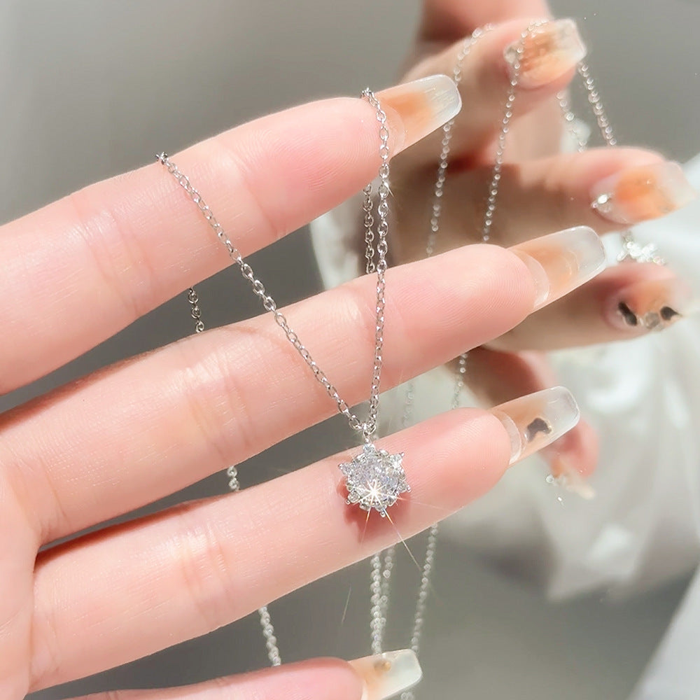 Women's Zircon Light Luxury Exquisite High Sense Simple Necklaces