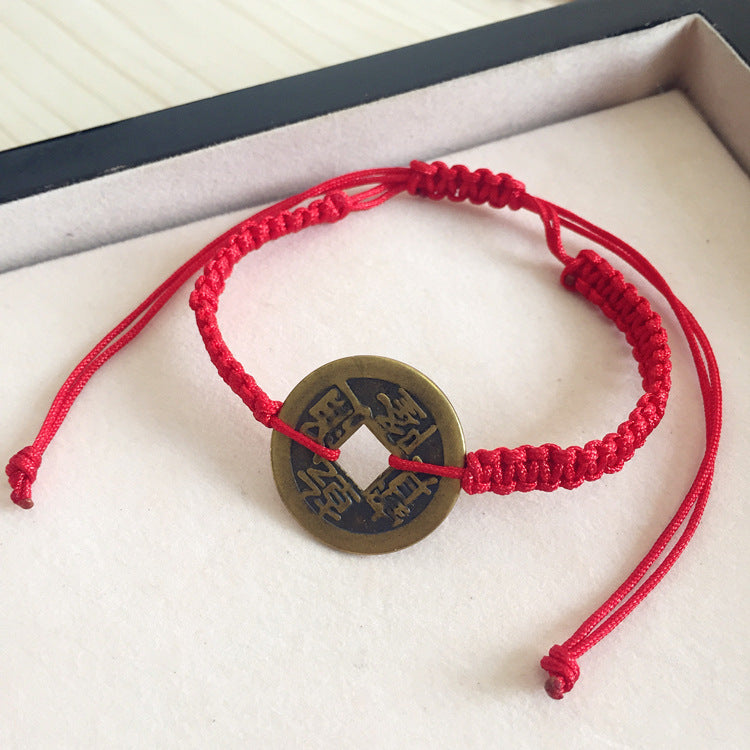 Red Rope Fresh Couple Bell Longevity Bracelets