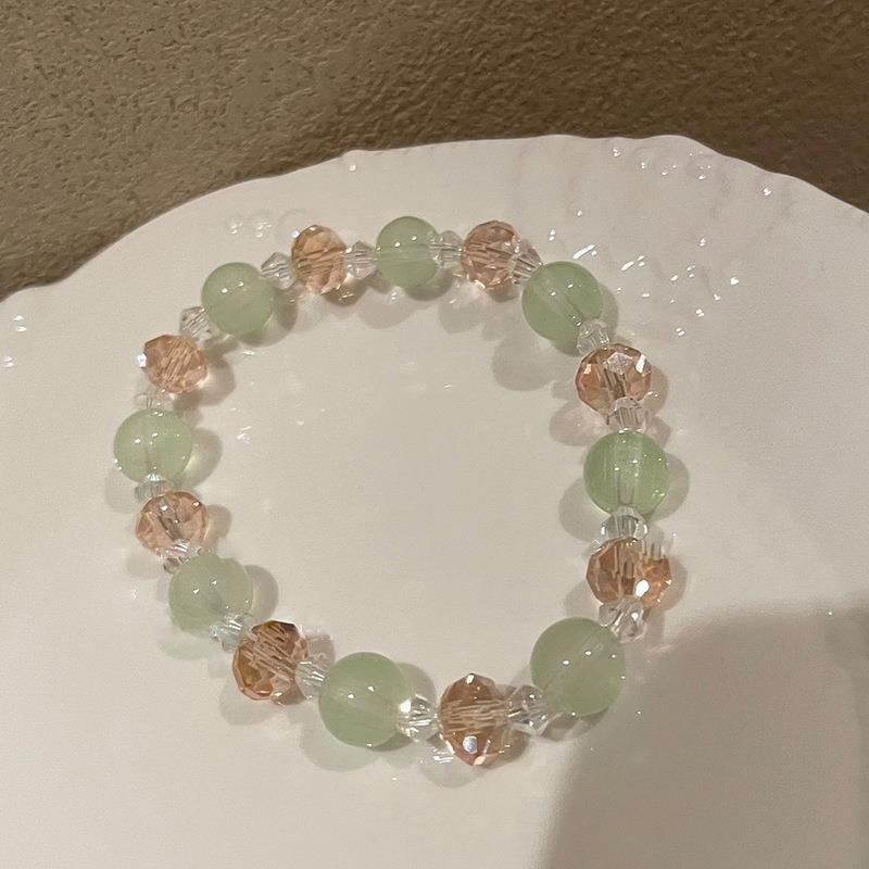Green Beaded Female Summer Niche Design Bracelets
