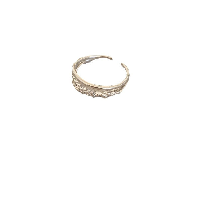 Female Simple Open Light Luxury Minority Rings