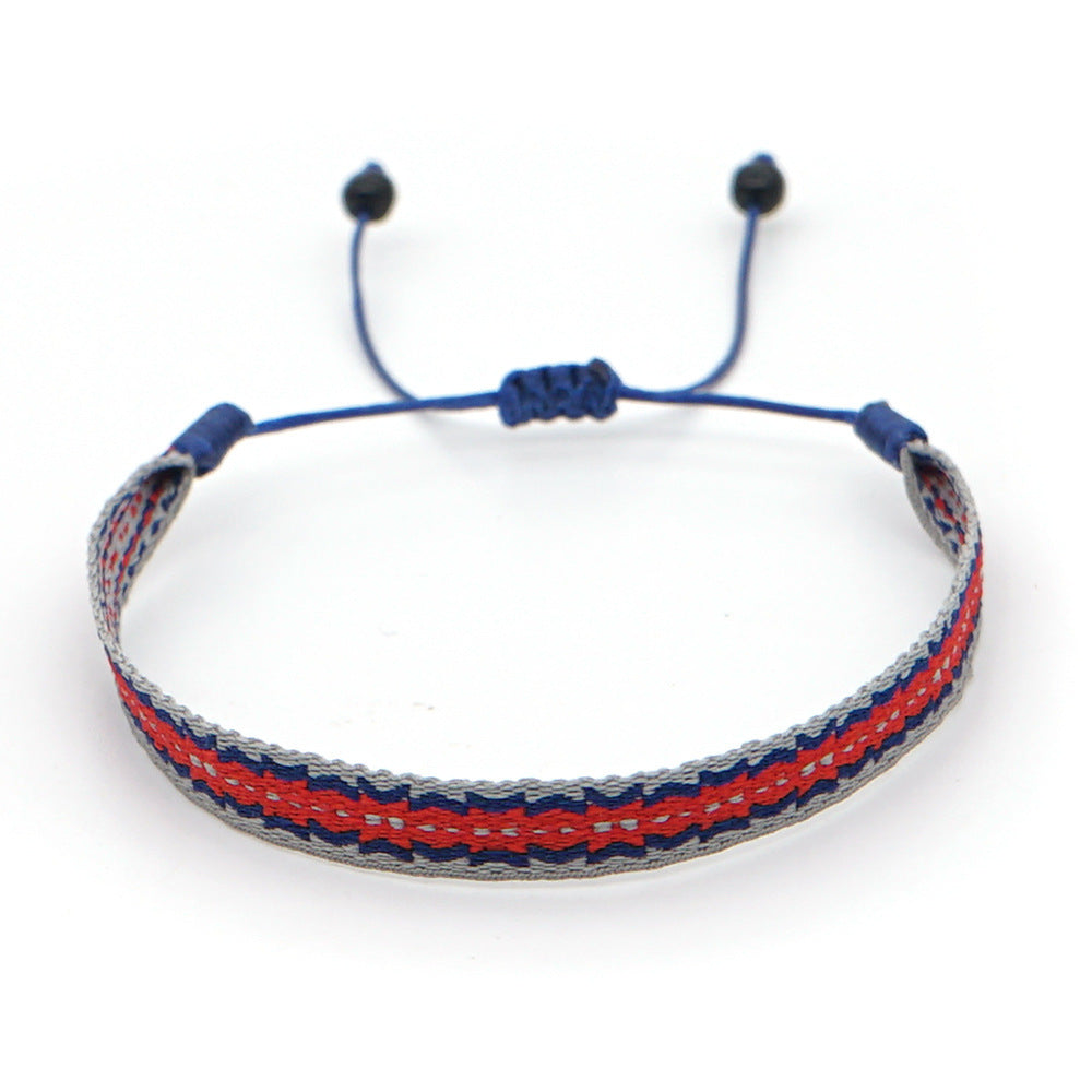 Women's South American Columbia Ethnic Style Webbing Bracelets