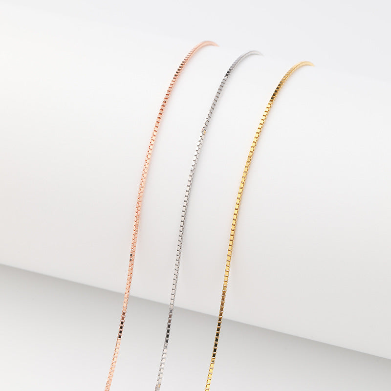 Starry Sky Snake Bones Chain Melon Seeds Necklaces