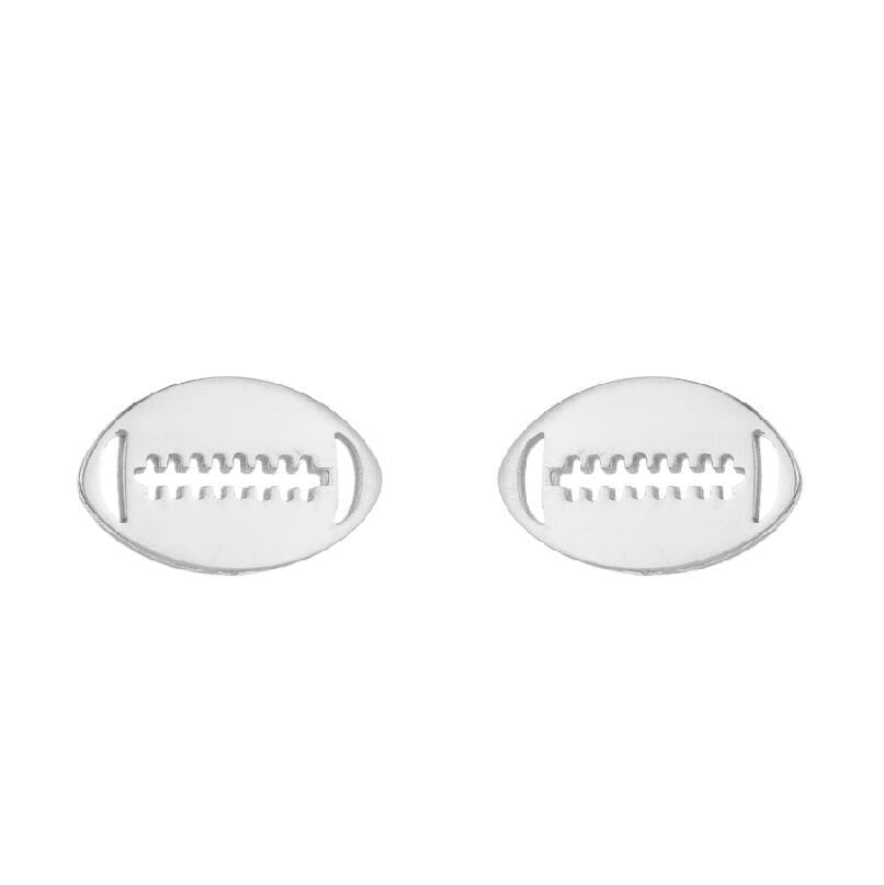 Retro Sports Olive Football Series Female Earrings