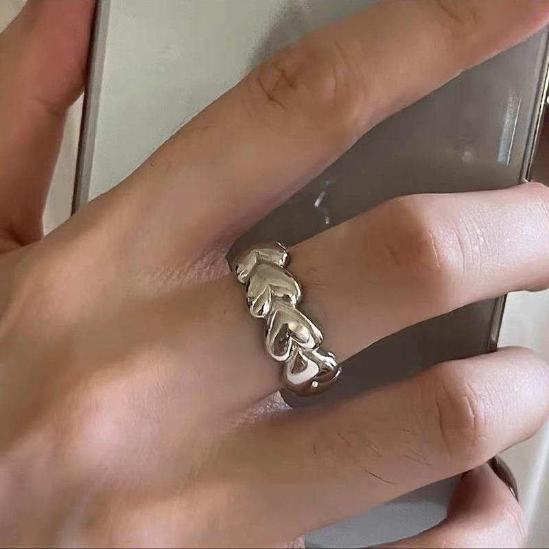 Women's Light Luxury Minority Design Pearl Unique Cross Index Finger Rings