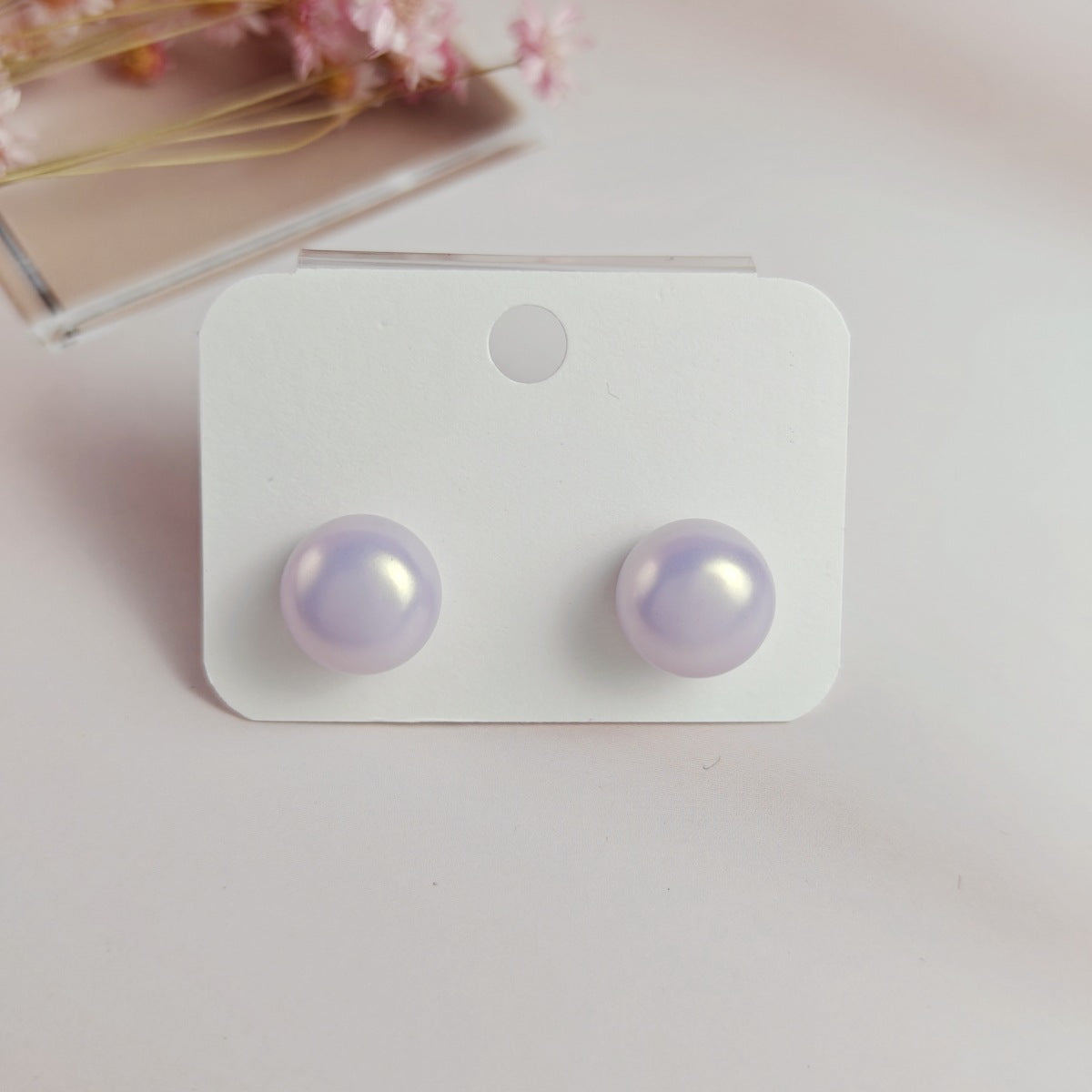 Women's Pearl White Champagne Vintage Steamed Bread Earrings