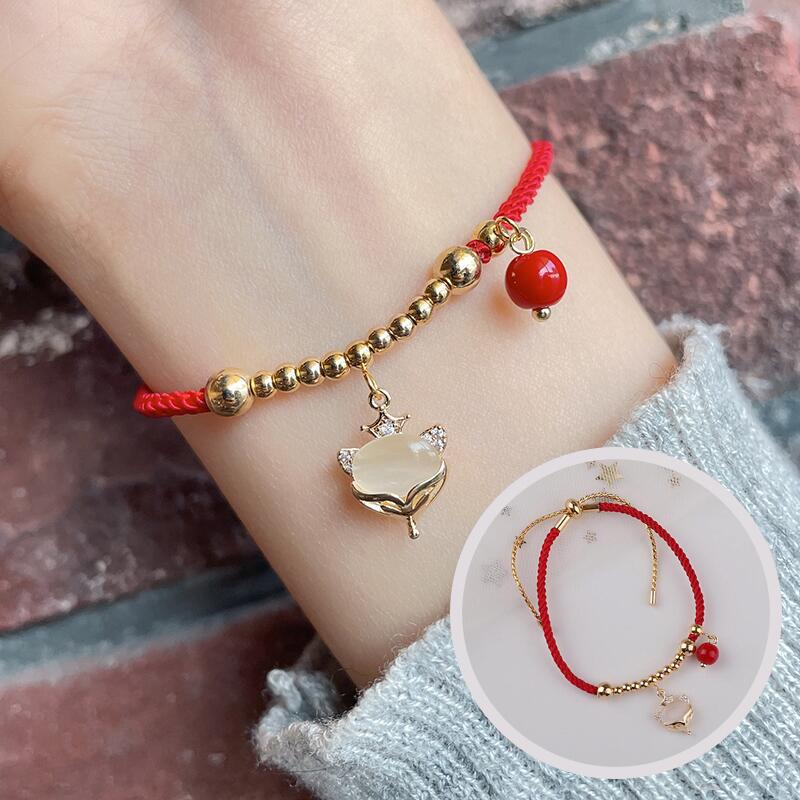 Dragon Life Red Rope Female Hand Bracelets