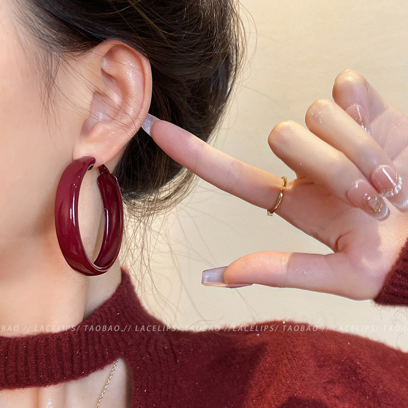 Women's Wide Eardrop High-grade Ear Exaggerated Temperamental Earrings