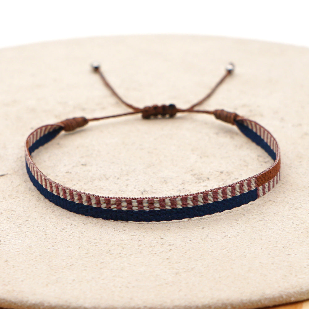 Women's South American Columbia Ethnic Style Webbing Bracelets