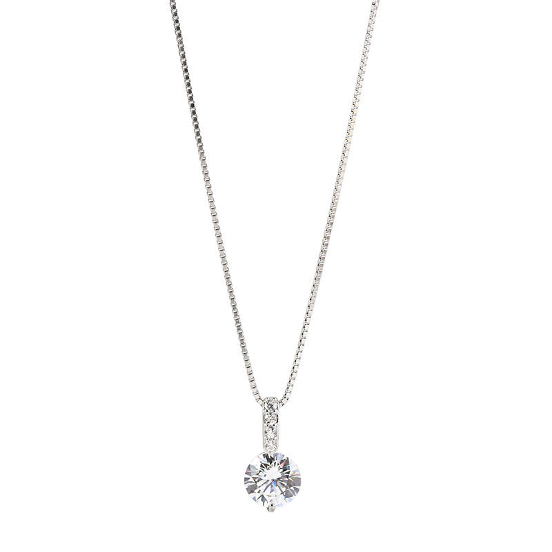 Design Light Luxury Thin Glittering Box Necklaces