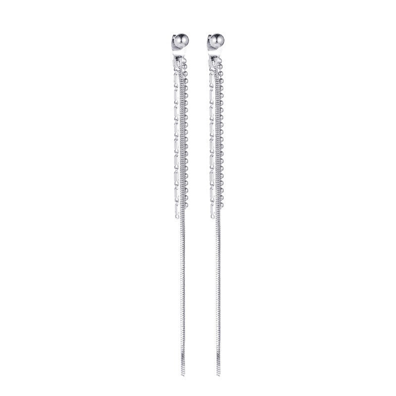 Long Fringe Female Fashion Personality Chain Earrings