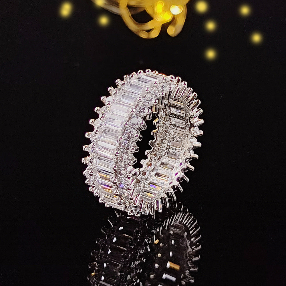 Full Diamond Simple Female Niche Advanced Rings