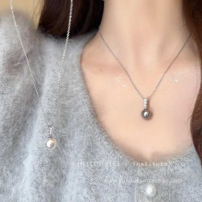 Women's Minimalist Pearl Design High-grade Clavicle Chain Necklaces