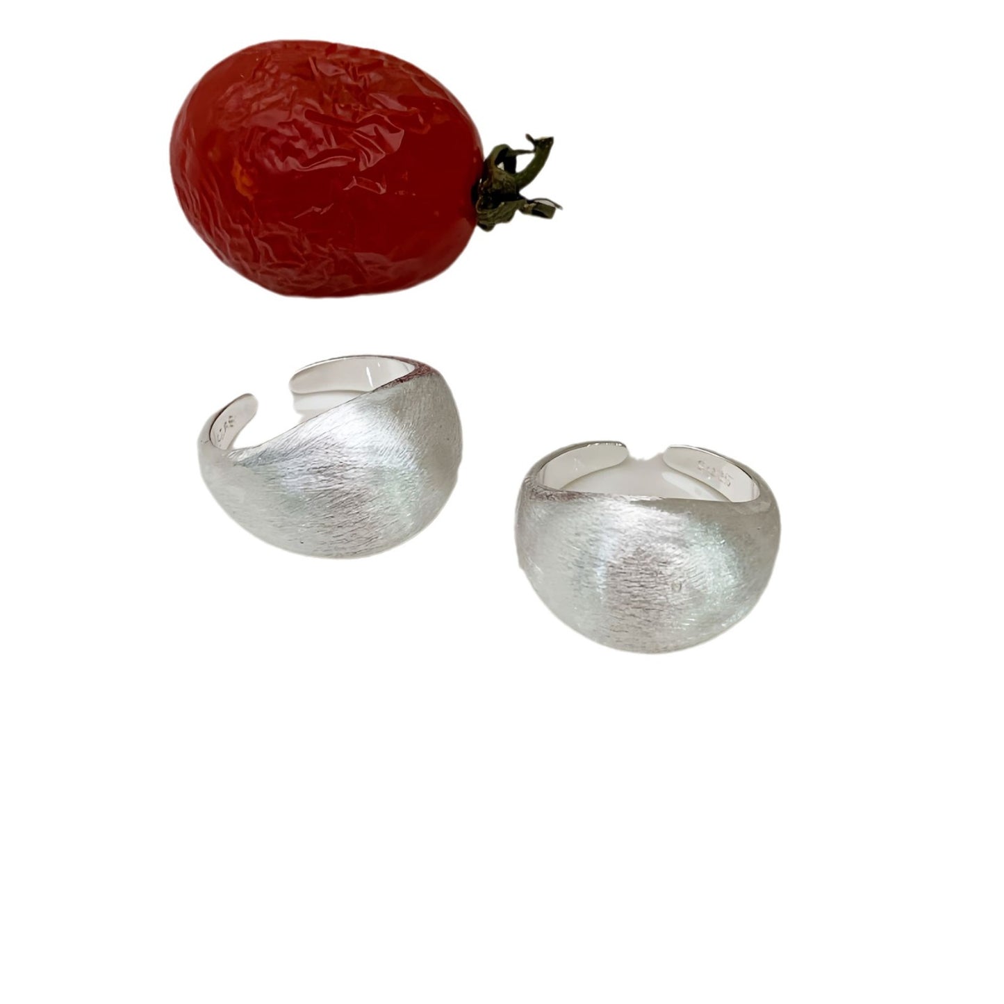 Sterling Sier Simple Niche High Sense Rings