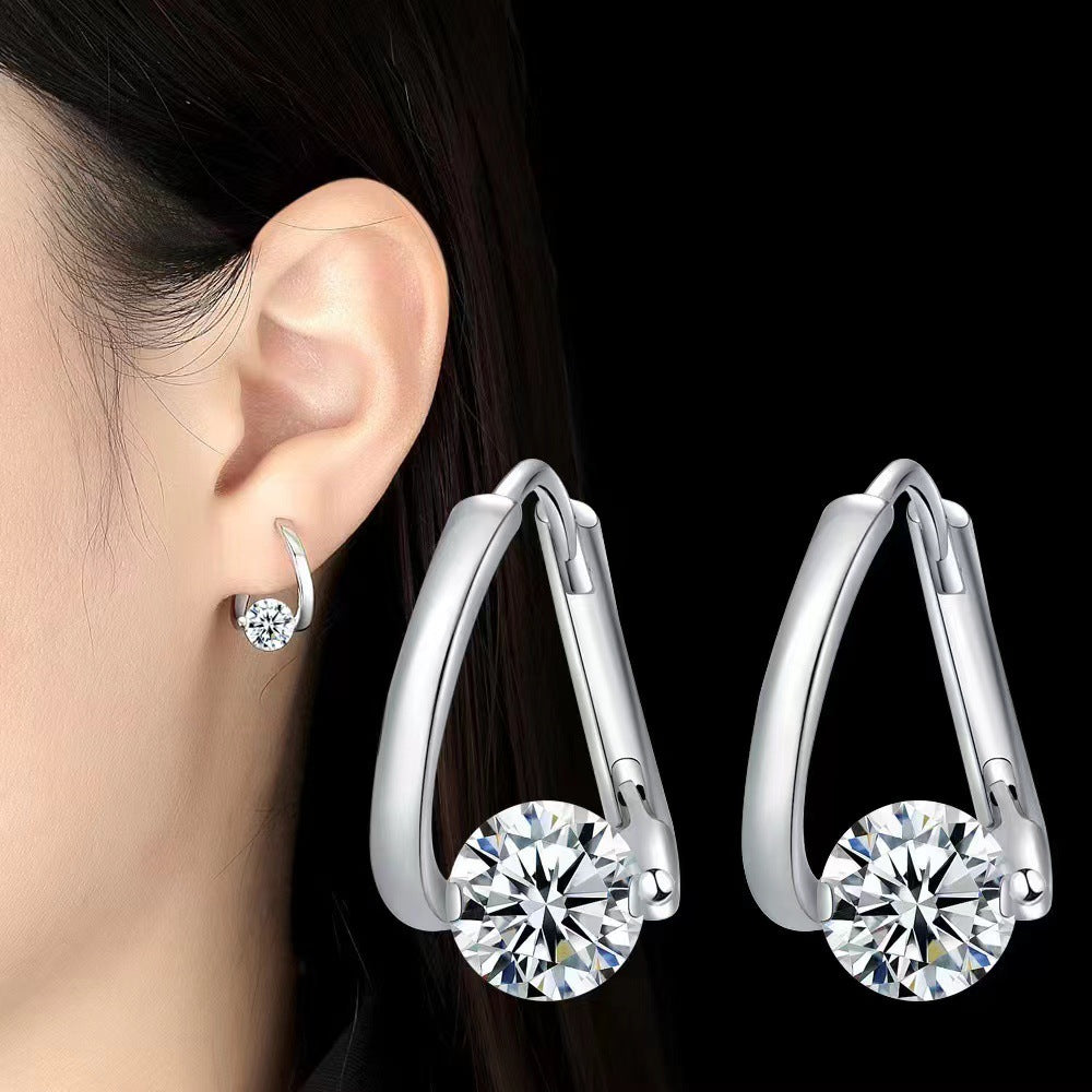 Women's Style Ear Clip Elegant Irregular High-grade Earrings
