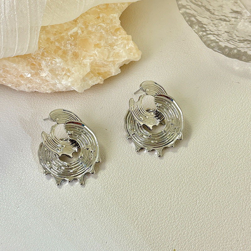 Ear Sier Needle High-grade Niche Personality Earrings