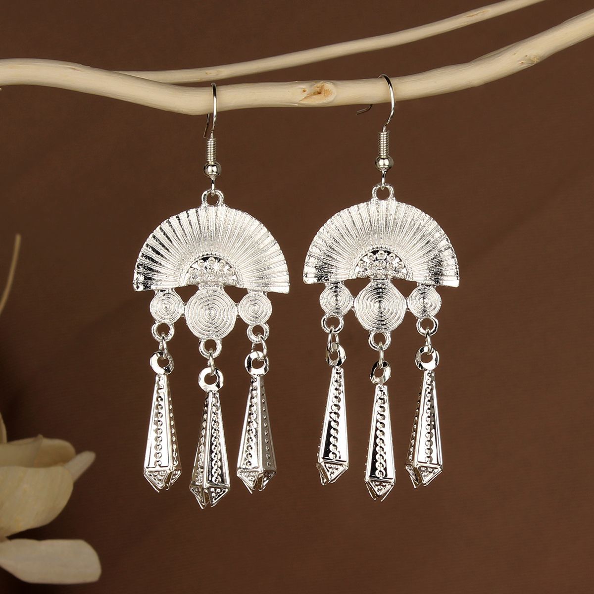 Chinese Style Retro National Miao Sier Earrings