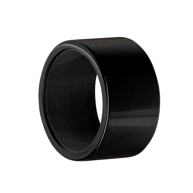 Men's Mirror Wide Wedding Xi Source Ring