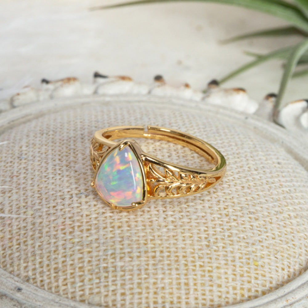 Sier Niche Gentle Natural Colored Gems Female Rings