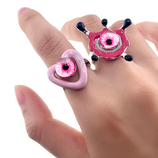 Bored Wearing Little Devil's Eye Sweet Rings