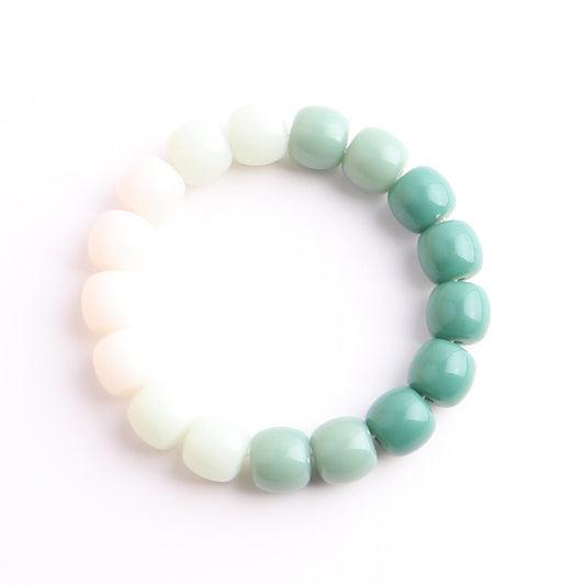 Gradient Color Cultural Artifact Prayer Beads Bracelets