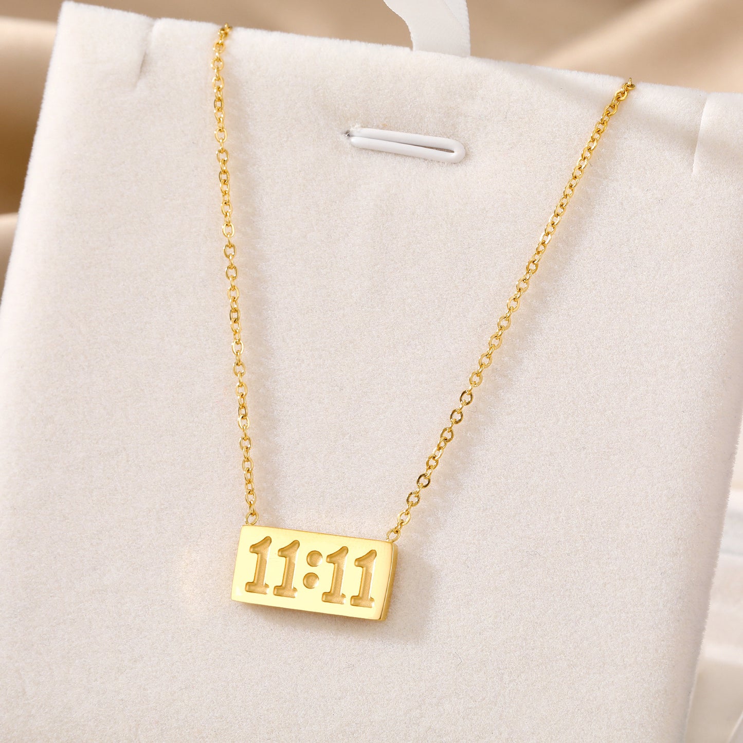 Stainless Steel Color Simple Box With Necklaces