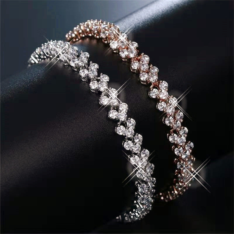 Women's Jewelry Exquisite Luxury Rhinestone Roman Crystal Bracelets