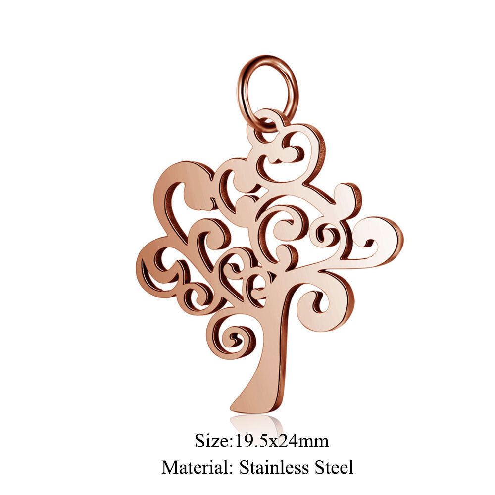 Small Five-pointed Star Elephant Cat Wings Lotus Pendants