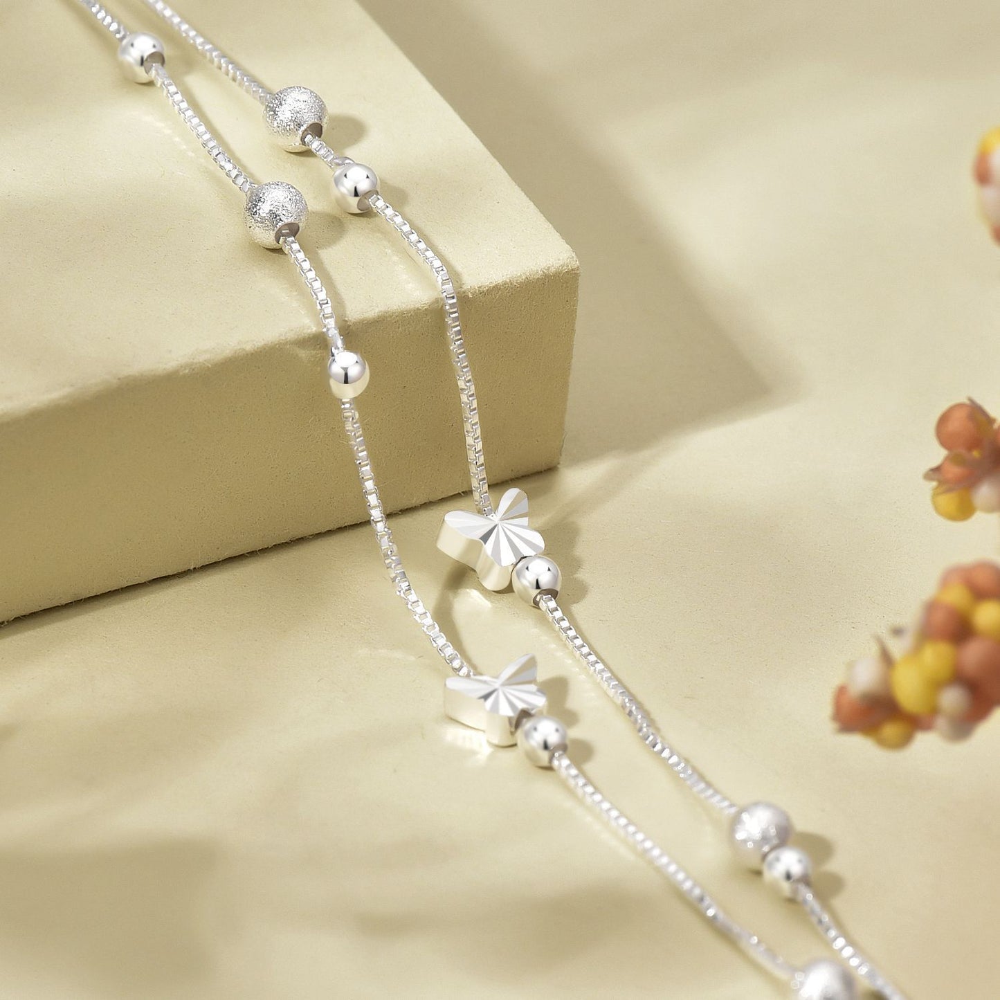 Double Layer Ball Essential Niche Korean Bracelets