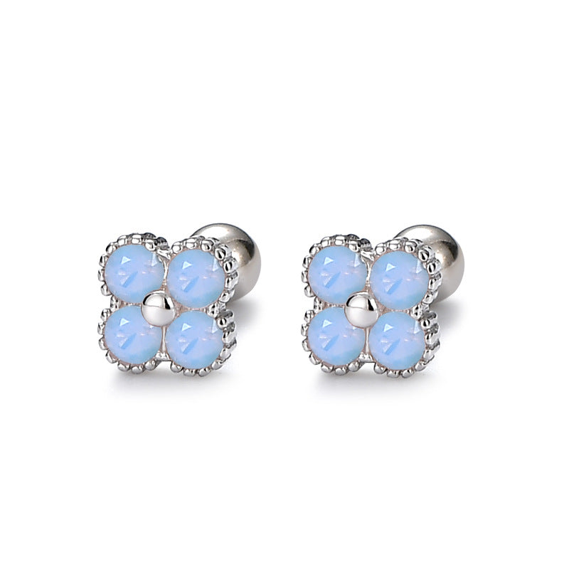 Kind Of White Fungus Bone Nail Earrings