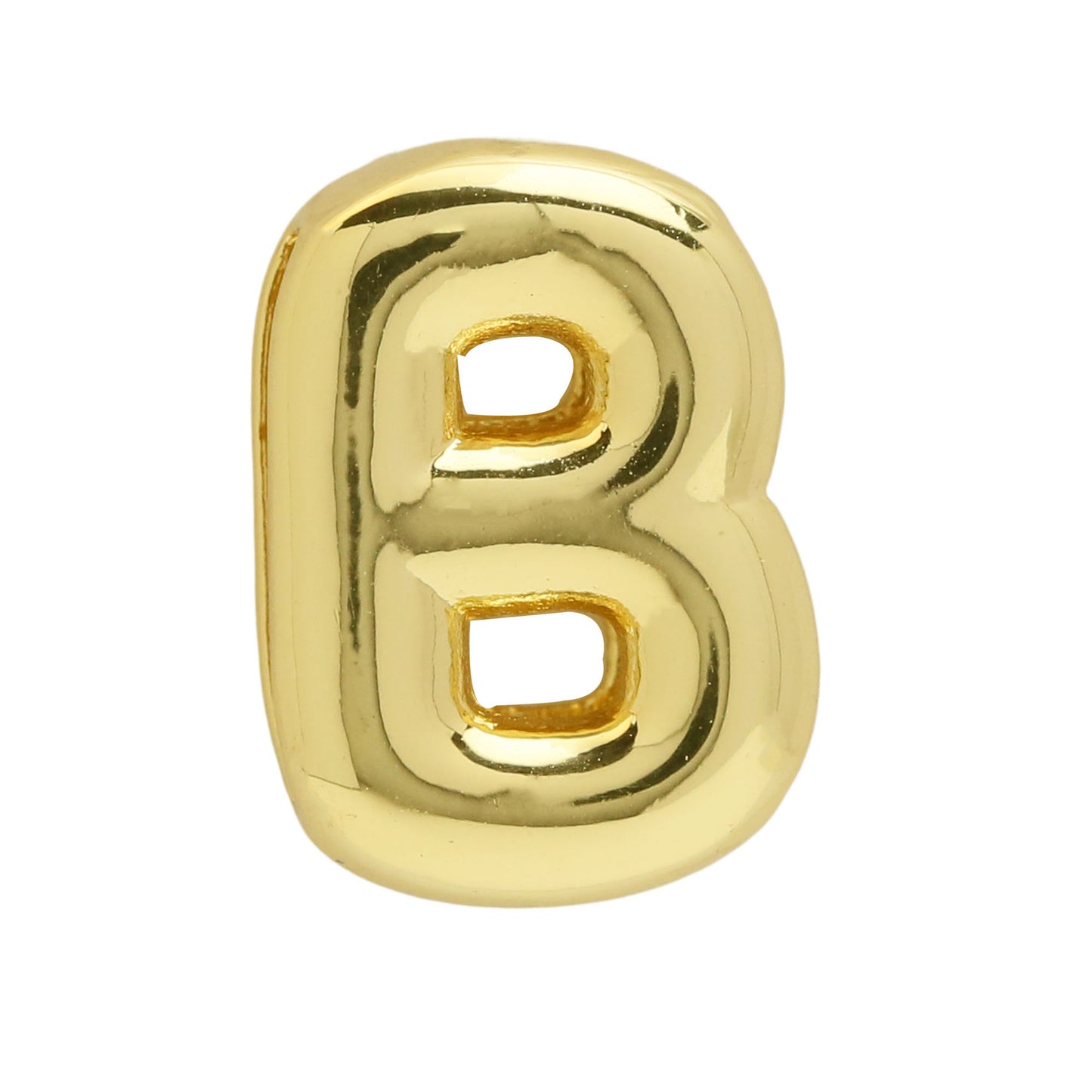 Golden Chubby Balloon Bubble Glossy Letter Bracelets