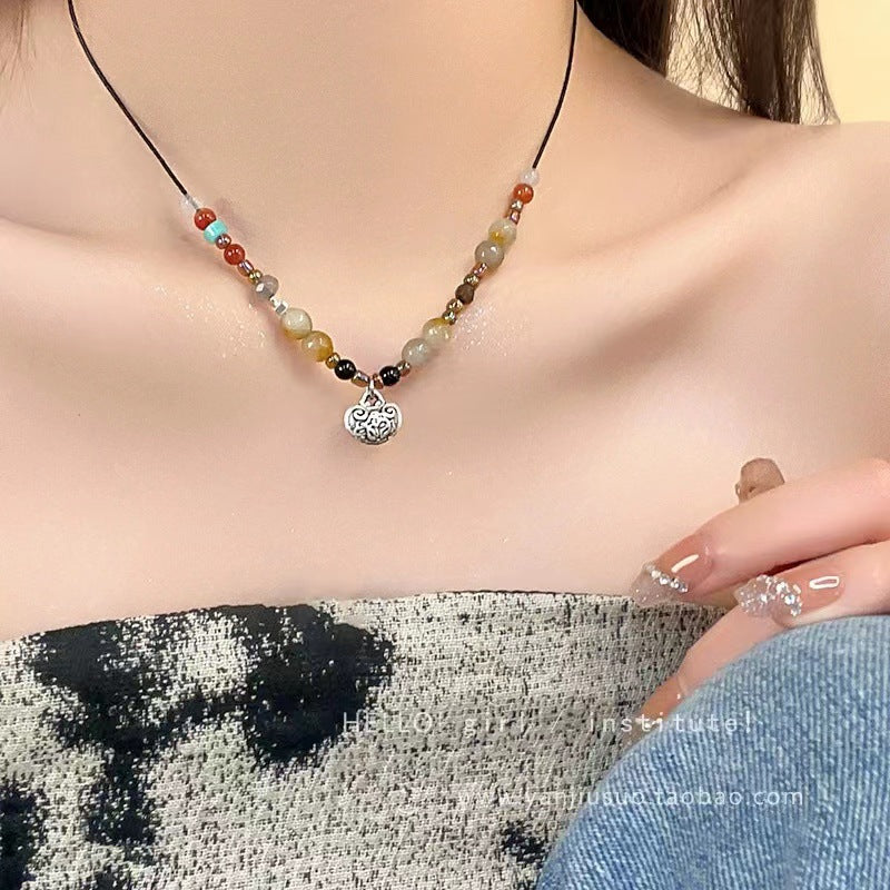 Women's Style Butterfly National Fashion Simple Retro Beaded Necklaces