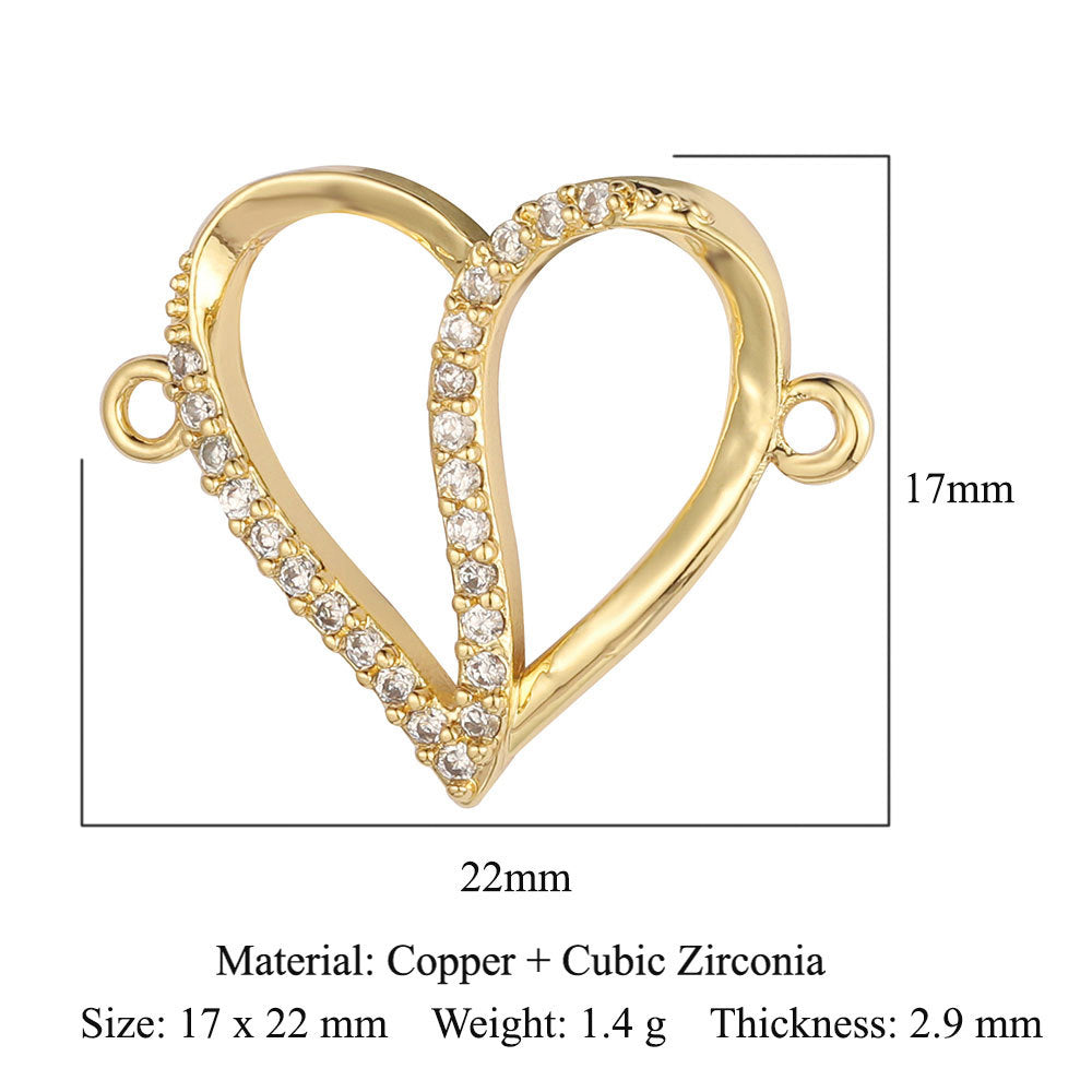 Copper Zircon Ornament Accessories Dripping Oil Pendants
