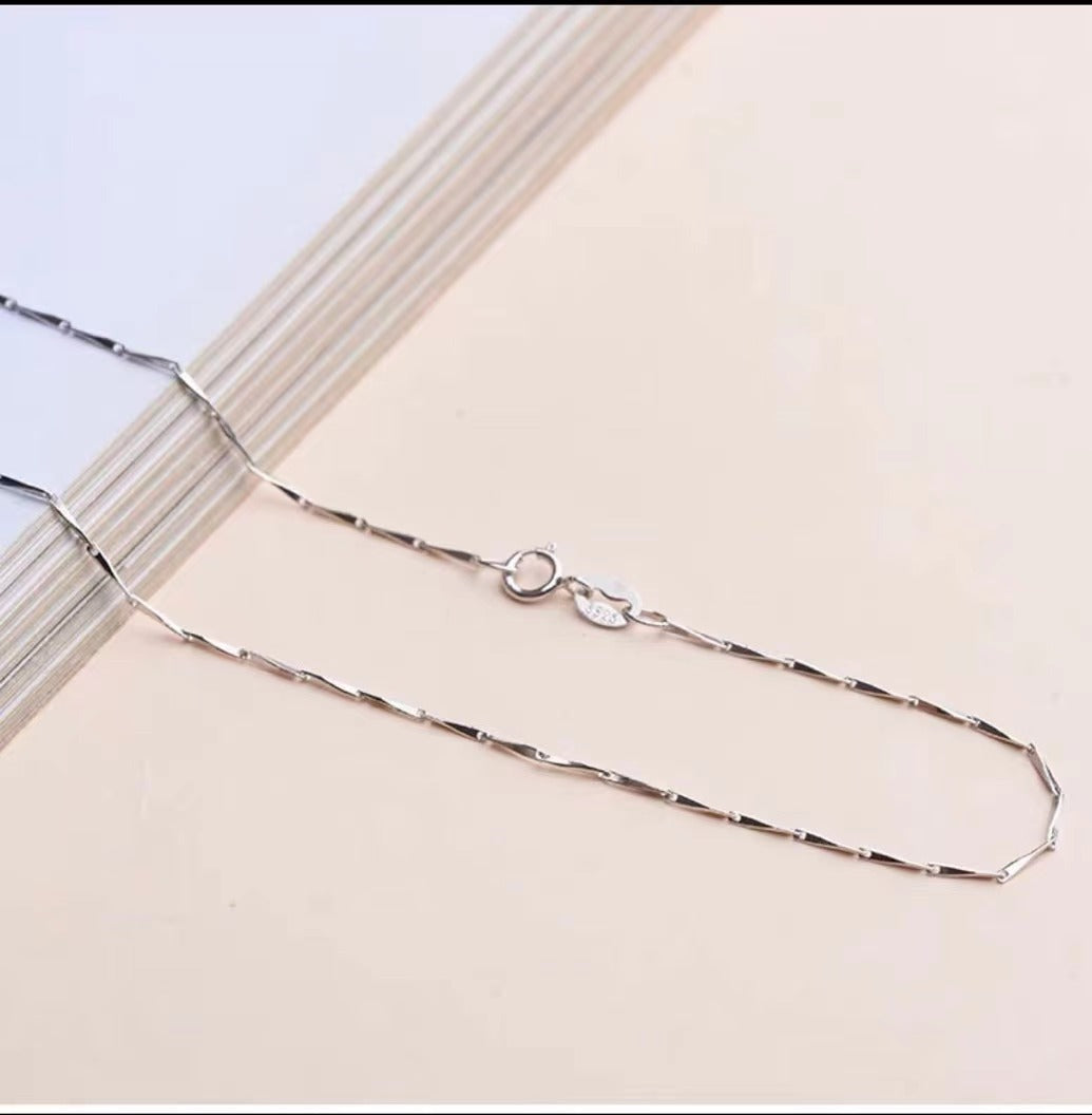 Sier Box Chain Ingot Melon Seeds Starry Necklaces