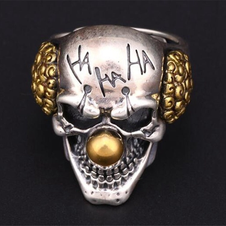 Exaggerated Skull Hollow Man's Domineering Clown Rings
