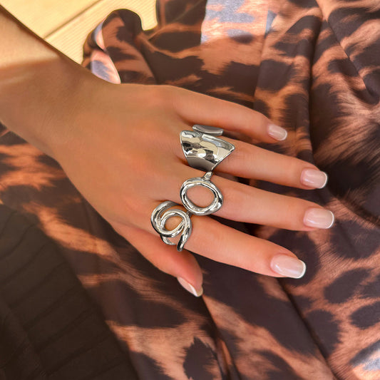 Twin Niche Opening Simple Geometric Casual Bracelets