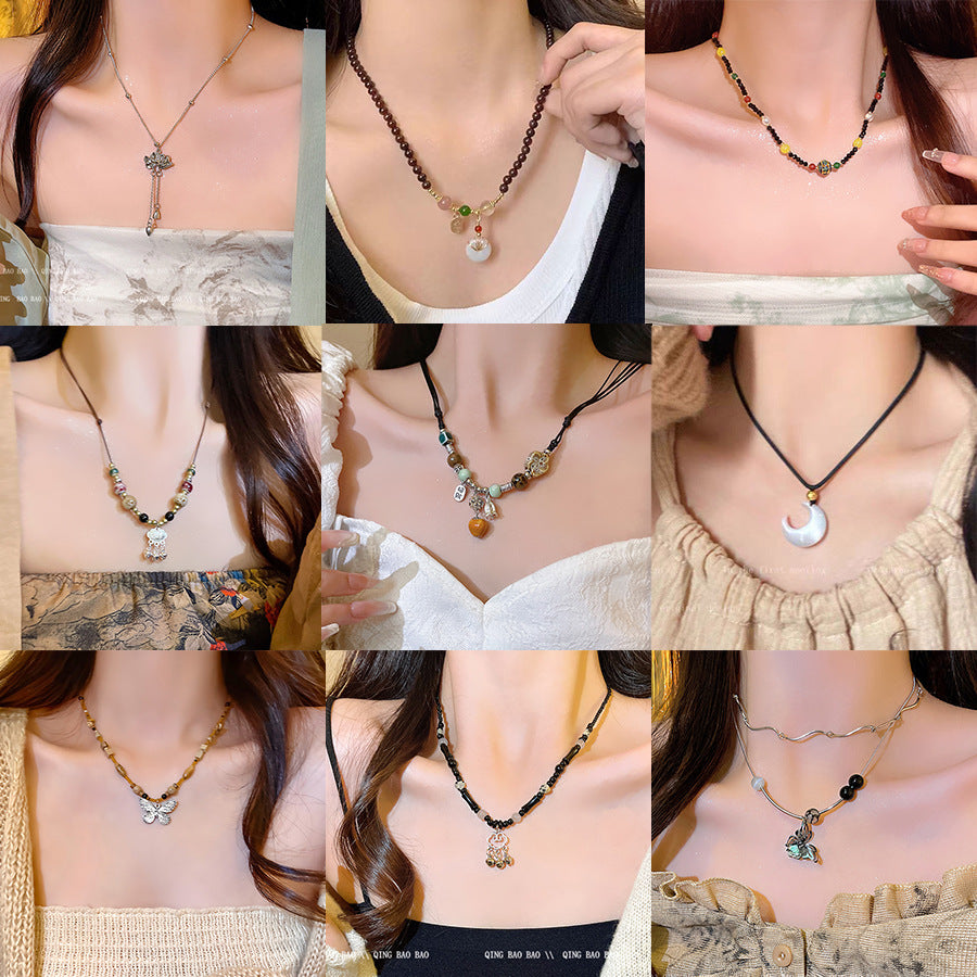 Women's Retro Ethnic Style Zen Woven High-grade Necklaces