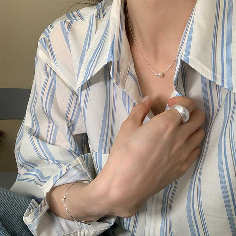 Women's Minimalist Pearl Design High-grade Clavicle Chain Necklaces