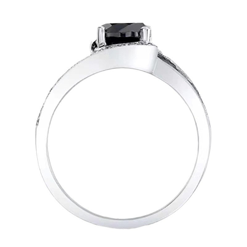 Round Copper Inlaid Zircon Simple Personalized Minority Entry Rings