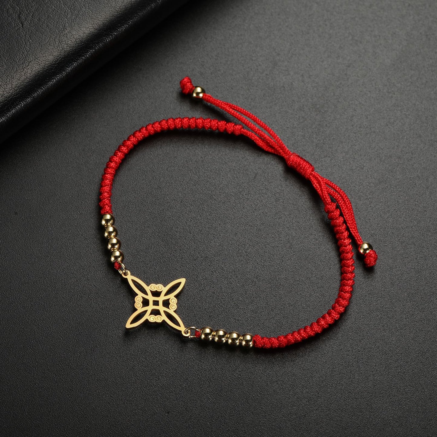 Women's & Men's Witch Knot Beads Black Red Blue Bracelets
