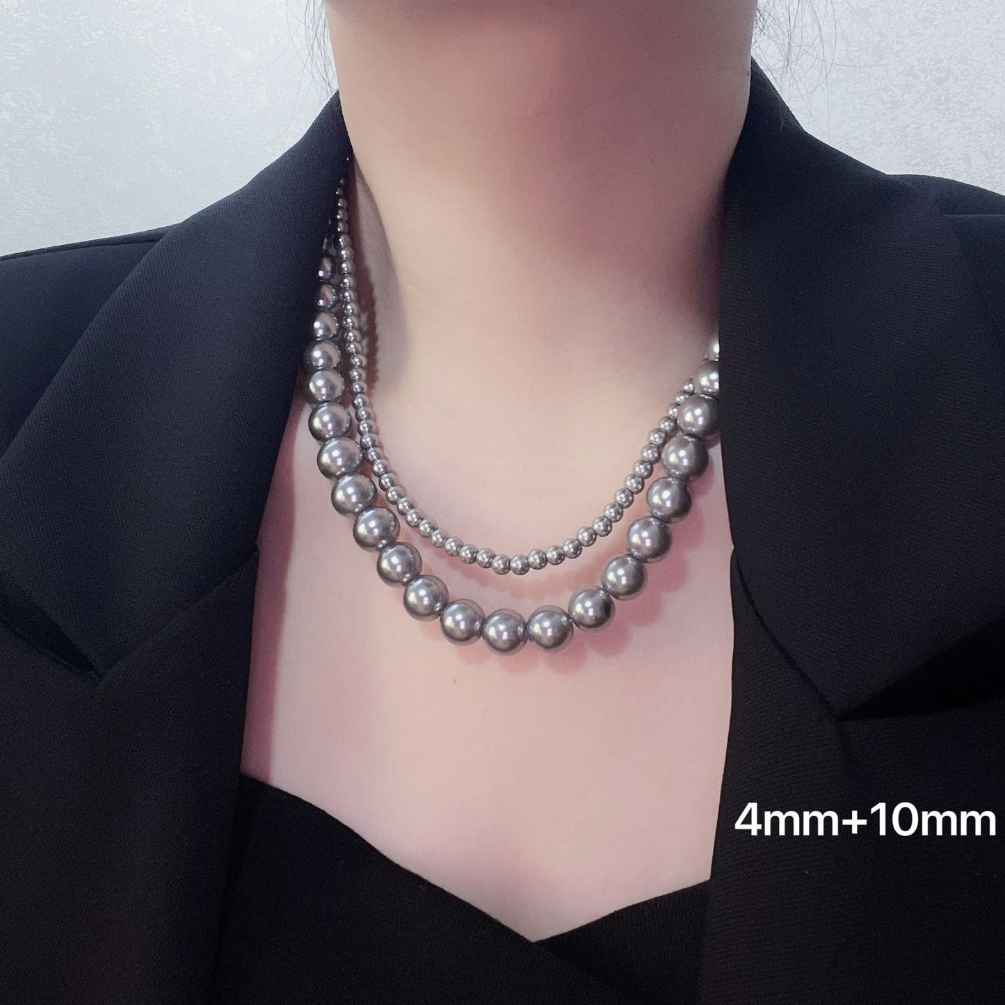 Women's Double Layer Twin High-grade Retro Home Clavicle Necklaces