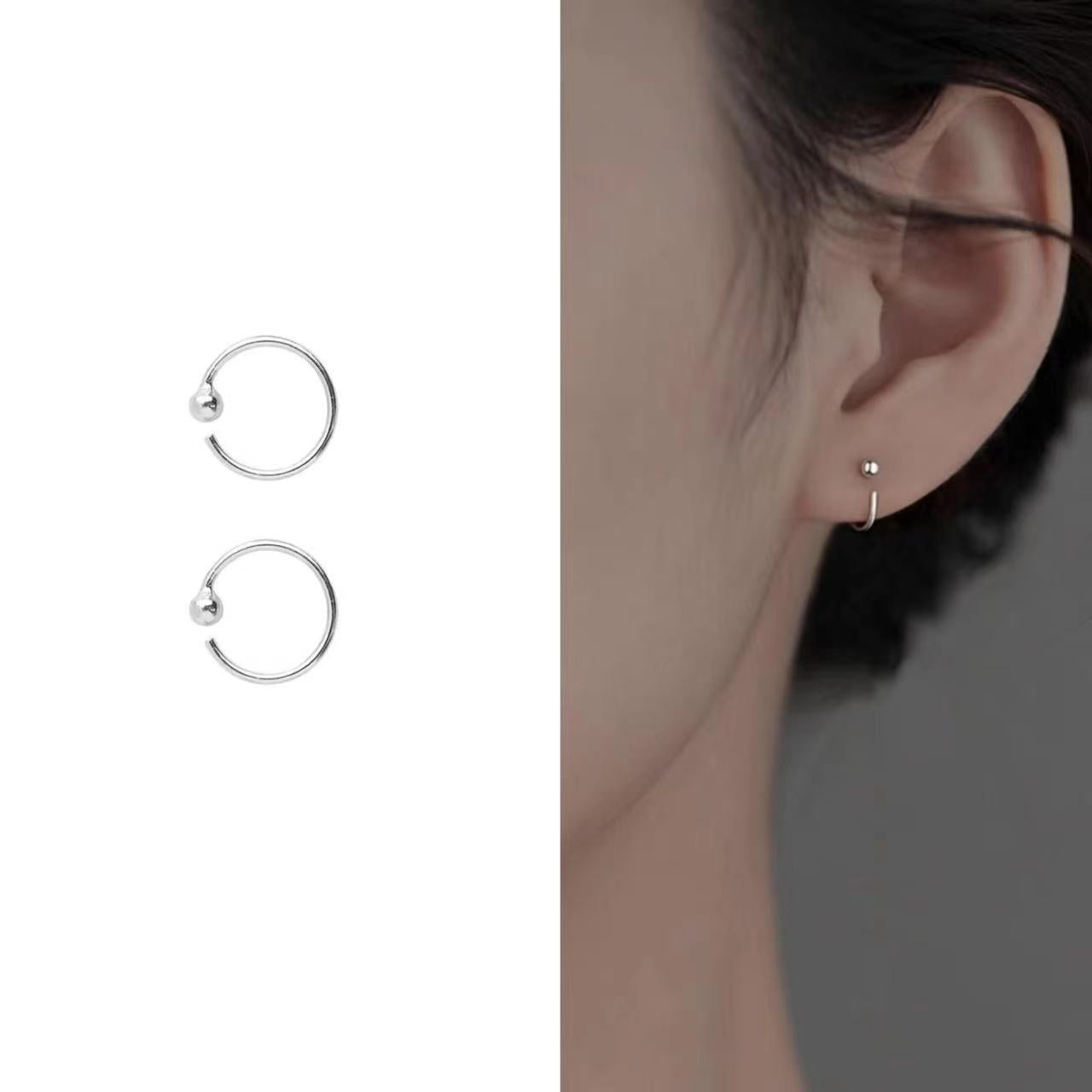 Women's Simple Ear Clip Sterling Sier High-grade Earrings