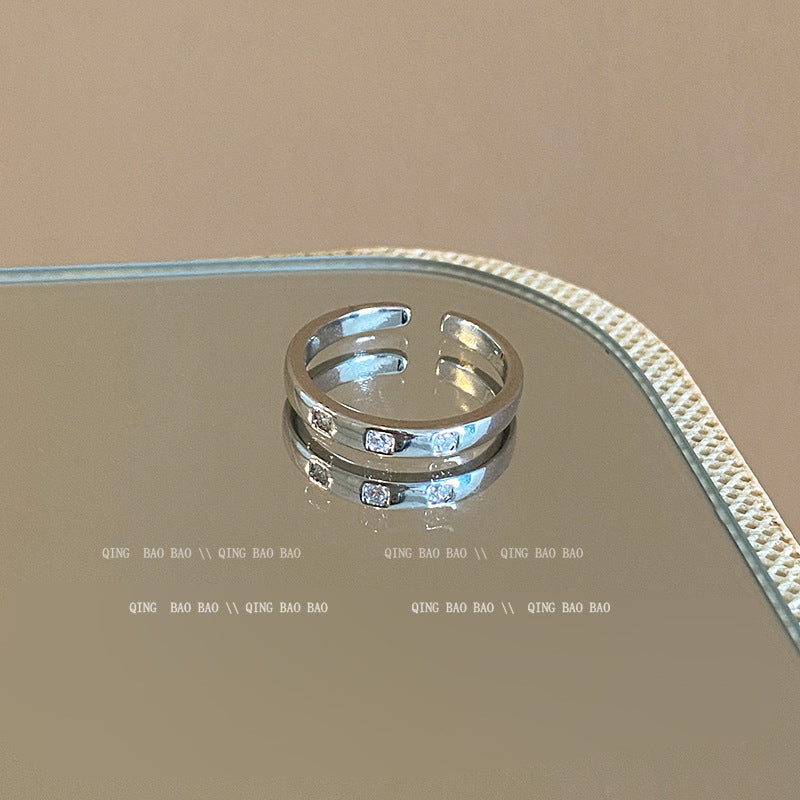 Niche Design Female Temperament Wild Personality Rings