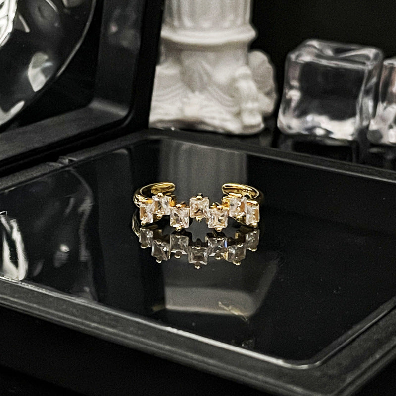 Court Style Lace Elegant Open Female Rings