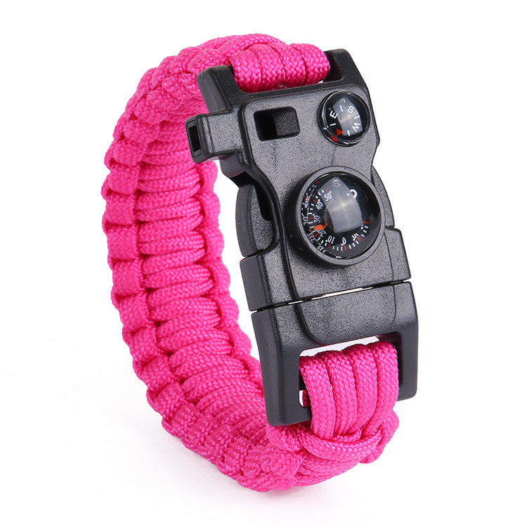 Outdoor Survival Multifunctional Umbrella Rope Thermometer Bracelets