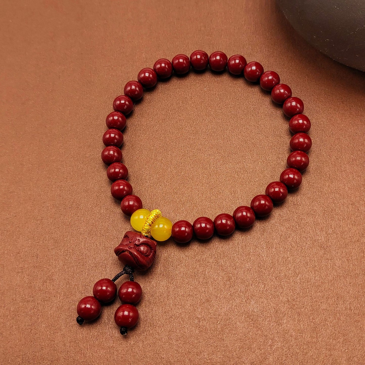 Style Cinnabar For Tassel Design Single Bracelets